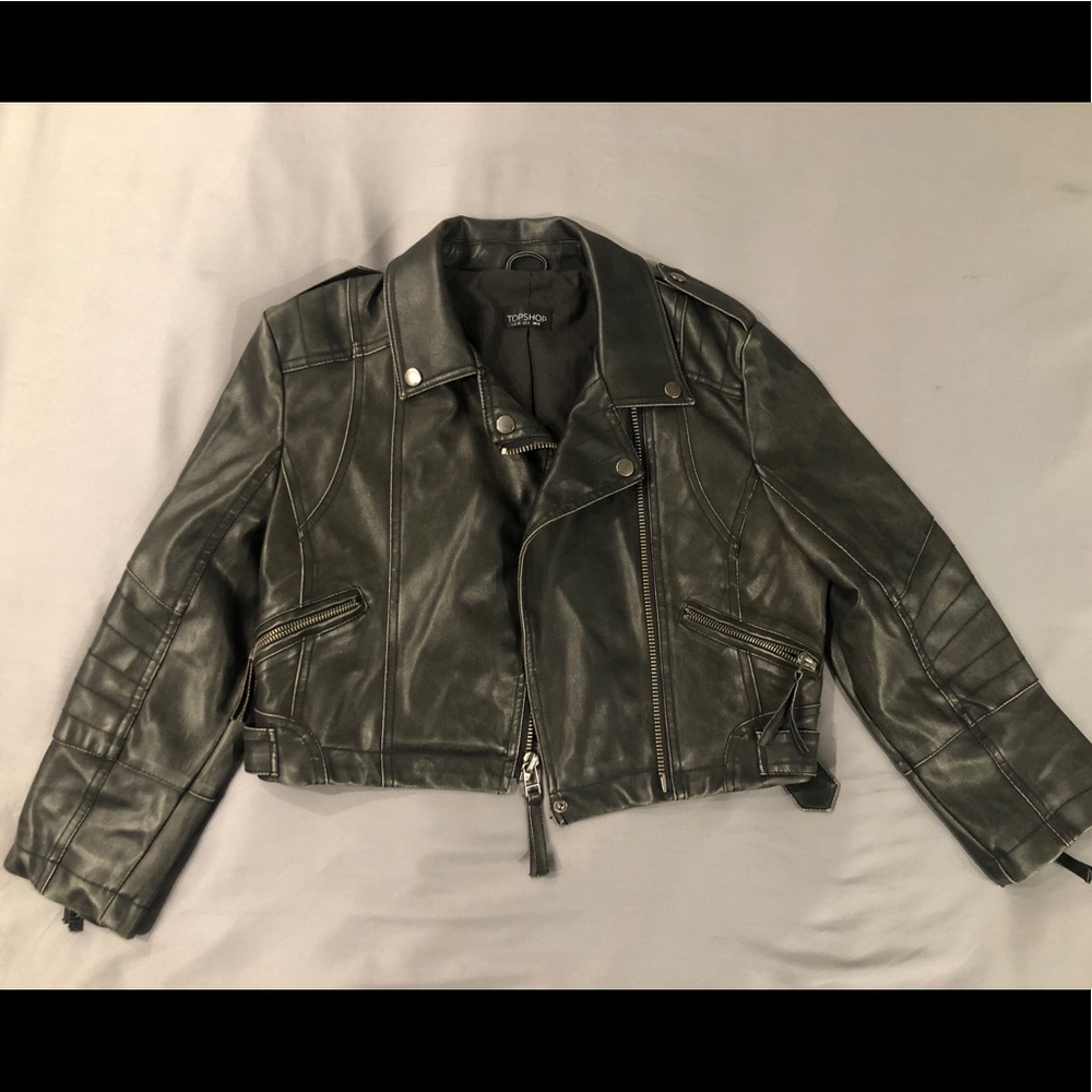 Topshop Moto Jacket - US 4